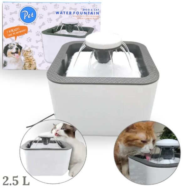 Bebedero Fuente Grifo De Agua Automatico Para Mascotas 2.5L