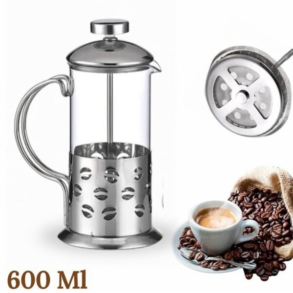 Cafetera Prensa Francesa Metalica 600 Ml