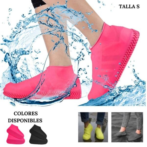 Cubre Zapatos De Lluvia Impermeable Material Silicona Talla M