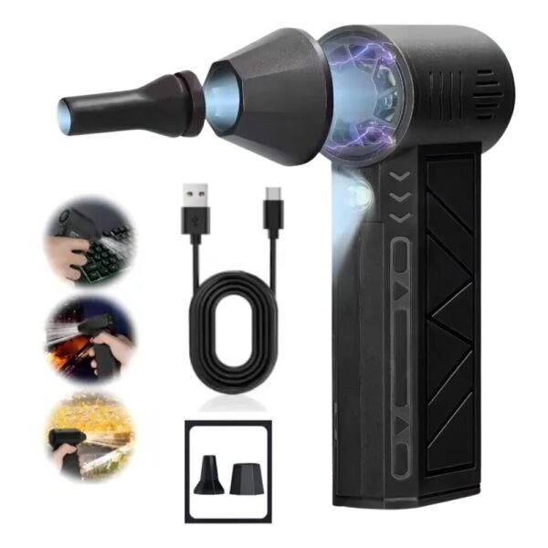 Soplador ventilador Turbo Rrecargable Con Linterna
