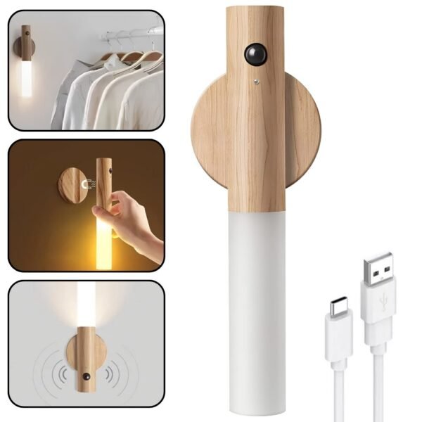Barra Lampara De Luz Led Magnetica Recargable Con Sensor