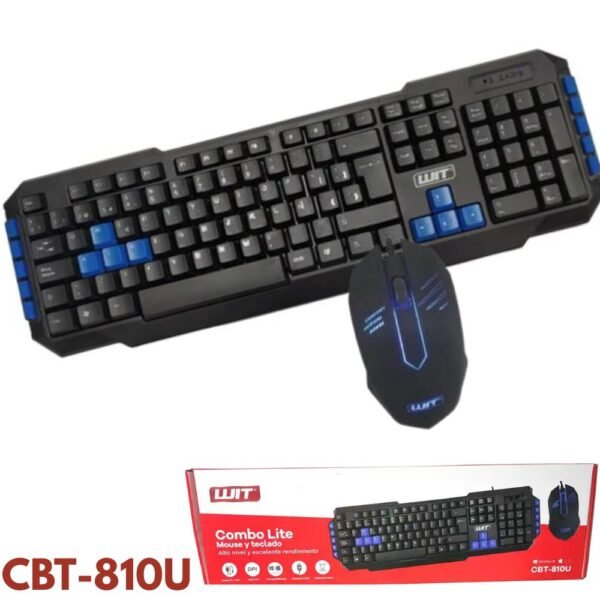 Combo Teclado Y Mouse Alambrico Wit CBT-810U Usb Keyboard