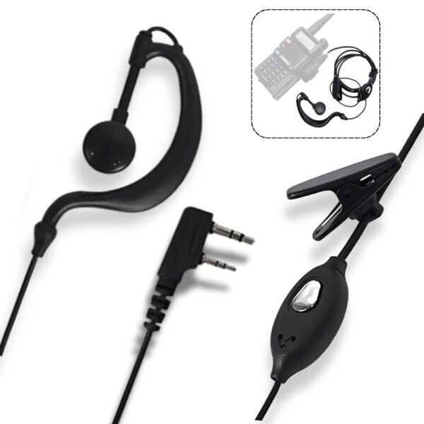 Audifonos Manos Libres Radio Walkie Talkie Baofeng Auricular Microfono