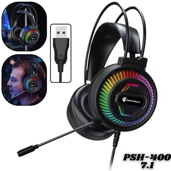 Diadema Alambrica Gamer PSH-400 7.1 Audifonos Pantsan