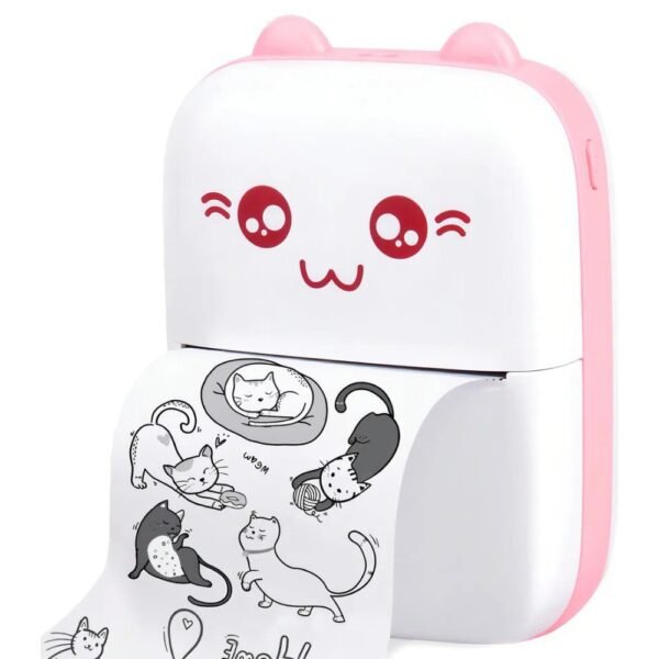 Mini Impresora Termica Portatil Inalambrica Bluetooth Rosada