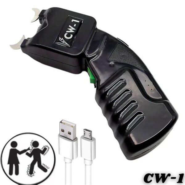 Taser Tabano Defensa Personal Con Linterna Cargador Cw-1