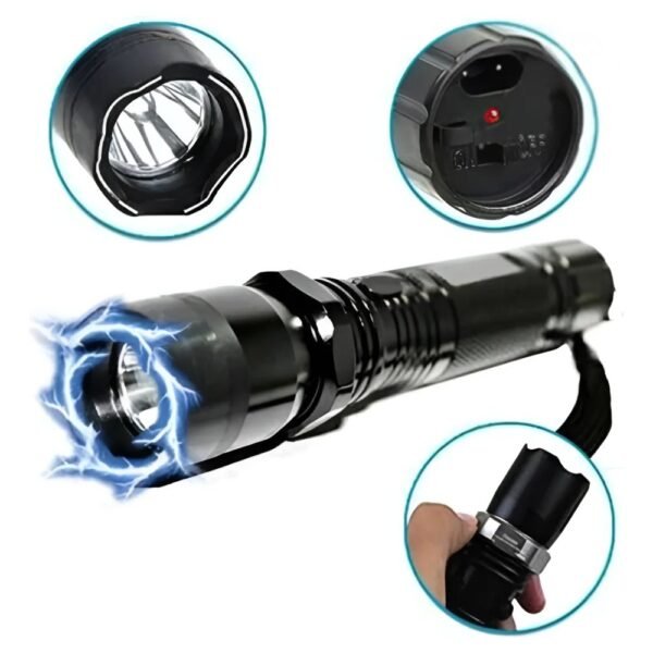 Taser Tabano Defensa Personal Linterna con Estuche En Lona 1101