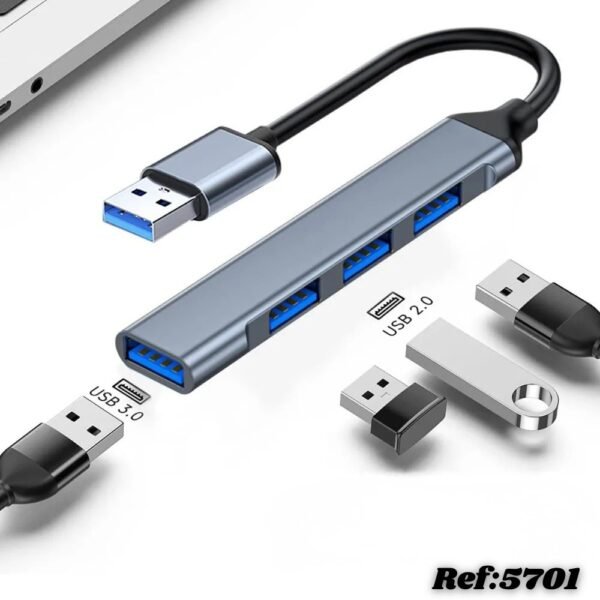 Adaptador Convertidor Multipuerto Usb 4 En 1 Hub Usb