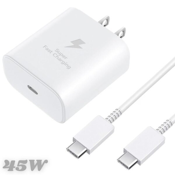 Cargador De Pared Tipo Samsung Carga Rapida Tipo C De 45w