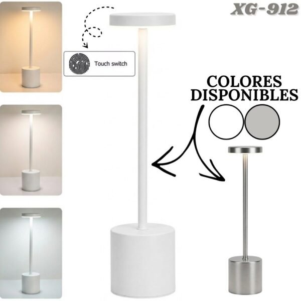 Lampara Led De Mesa Tactil Recargable Minimalista XG-912