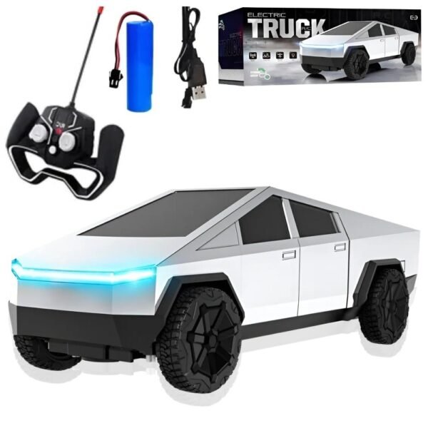 Juguete Navideño Carro Camioneta Cybertruck A Control Remoto Recargable