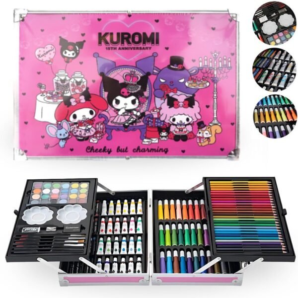 Set Kit De Arte Maleta 145 Piezas Diseño Kuromi