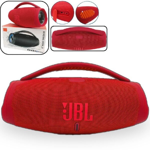 Parlante Bocina Jbl Generico Bluetooth Recargable Rojo
