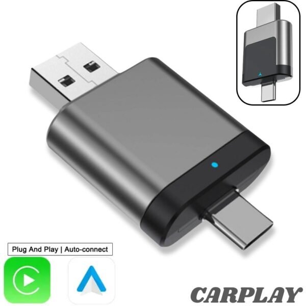 Adaptador Carplay Inalambrico Para Carro Dispositivo De Navegacion Portatil