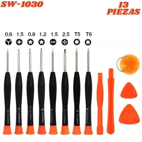 Kit De Destornilladores De Precision 13 Herramientas Manuales De Reparacion SW-1030