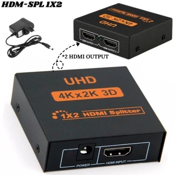 Adaptador Duplicador De Pantalla Splitter Hdmi 1X2