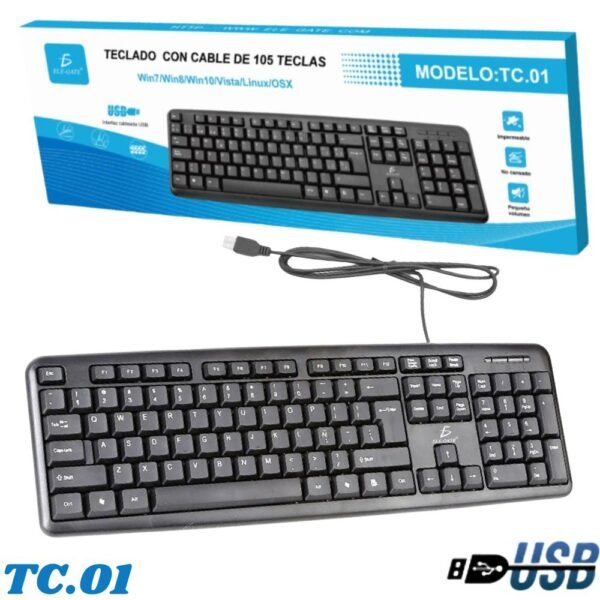 Teclado Alambrico TC.01 Usb Keyboard