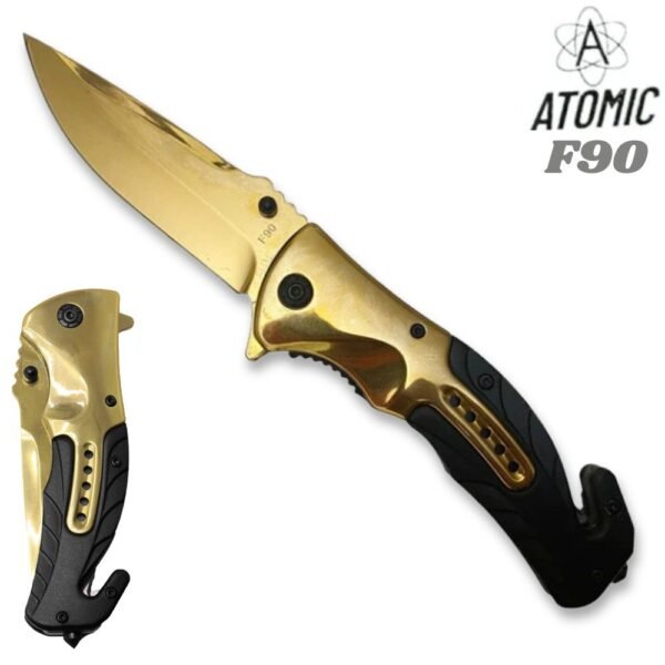 Navaja Tactica Semi Automatica Atomic F90 Para Supervivencia