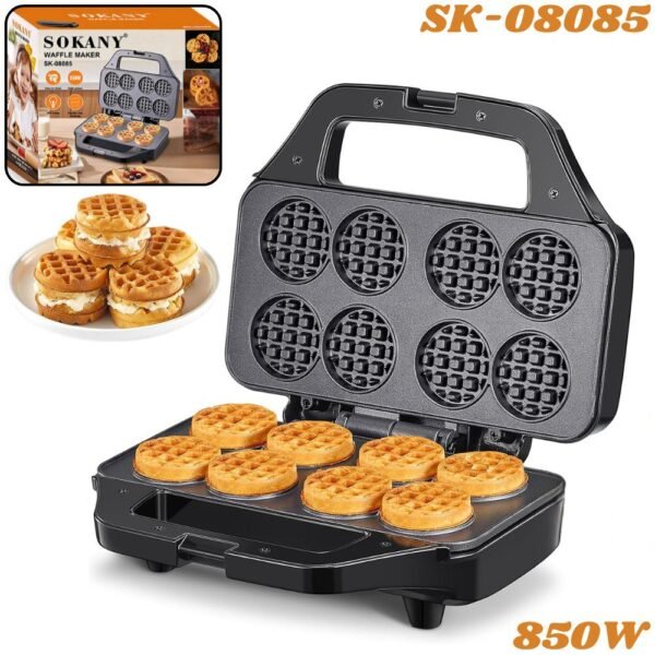 Waflera Sokany X8 Mini Puestos Maquina De Waffles 850W