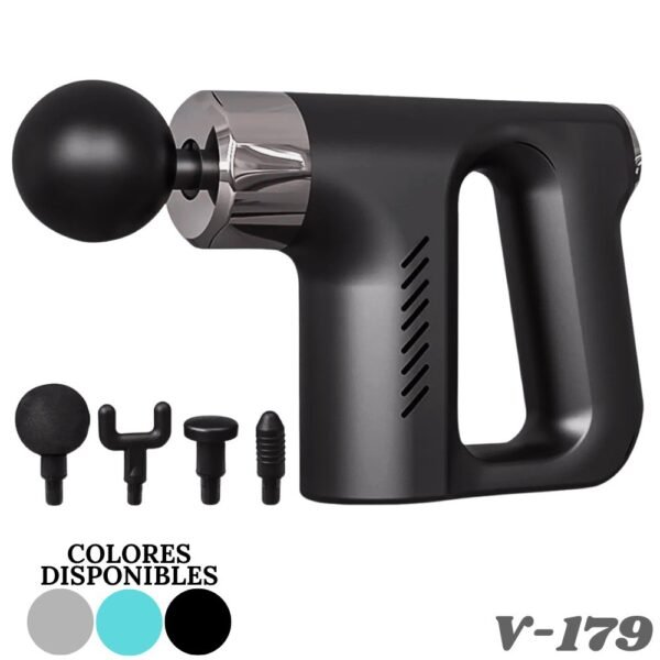 Pistola Masajeador Muscular Gun Doble Agarre Recargable
