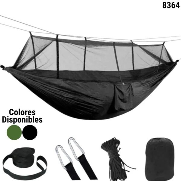 Hamaca Portatil Con Toldillo Anti Mosquitos