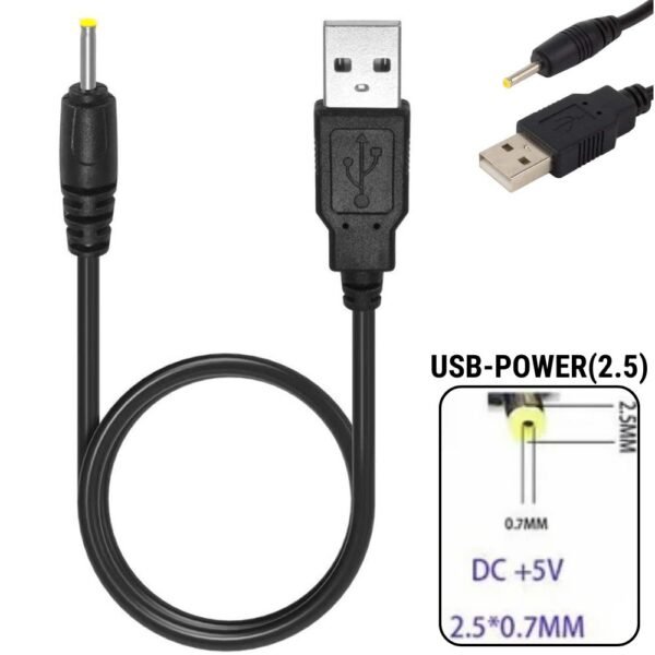 Cable de carga Usb 2.5 Cable De Poder