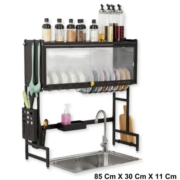 Escurridor De Platos Ahorrador Organizador De Espacio Para Loza