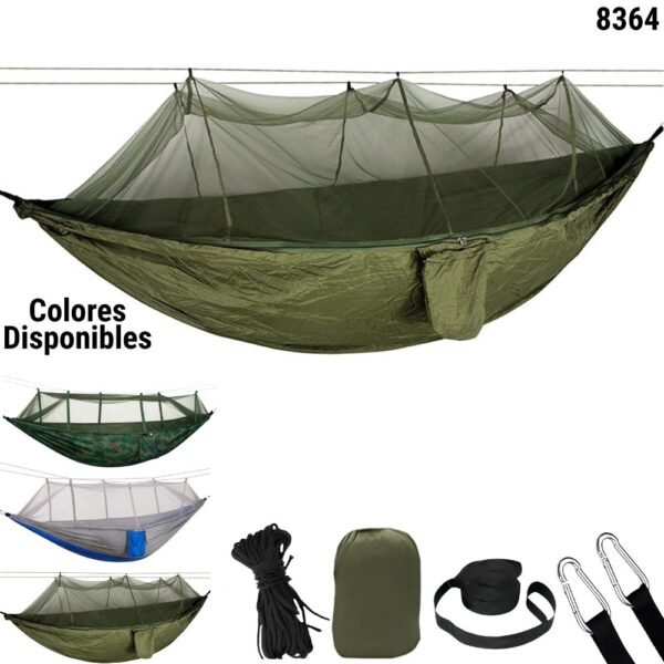 Hamaca Portatil Con Toldillo Anti Mosquitos