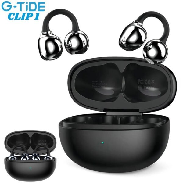 Audifonos Inalambricos Bluetooth Earcuff G-tide Clip 1 Negro