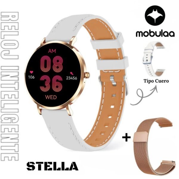 Reloj Inteligente Smartwatch Bluetooth Mobulaa Stella Dorado