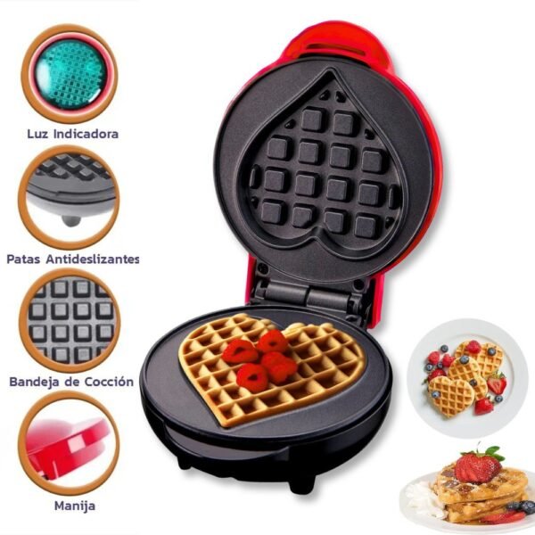 Mini Waflera Corazon Personal 350w
