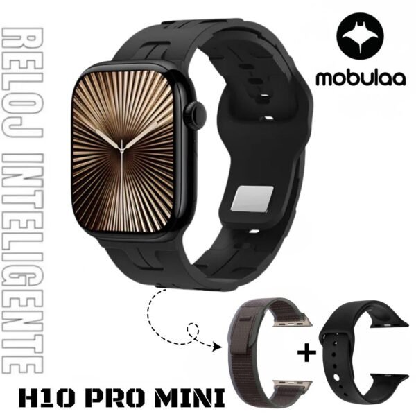 Reloj Inteligente Smartwatch Bluetooth Mobulaa H10 Pro Mini Negro