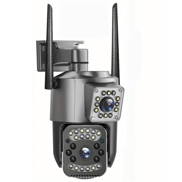Camara De Seguridad Ip V380 Para Exteriores Doble Lente Con Vision Infrarrojo