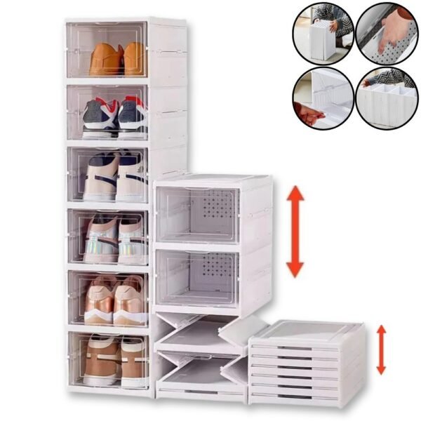 Closet Gabinete Organizador De Zapatos Plegable Zapatero 6 Niveles