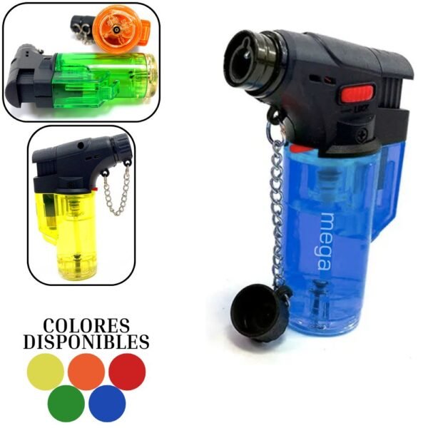 Soplete Encendedor Flameador Recargable Mega