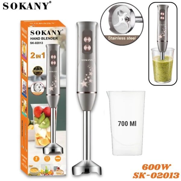 Batidora De Inmersion Trituradora Electrica Sokany 600W sk-02013