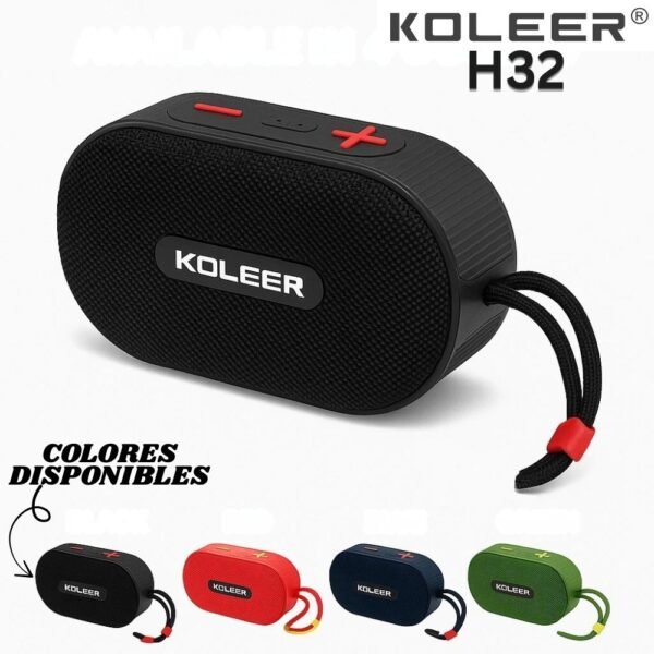 Parlante Bocina Bluetooth Portatil Recargable Koleer H32