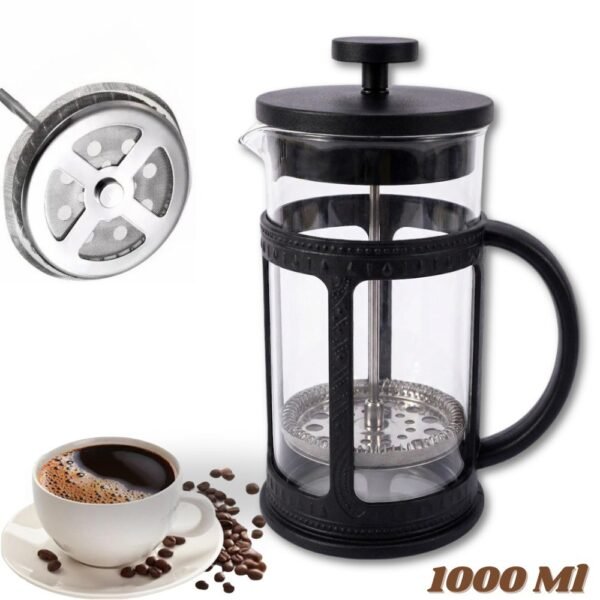 Cafetera Prensa Francesa Metalica 1000 Ml