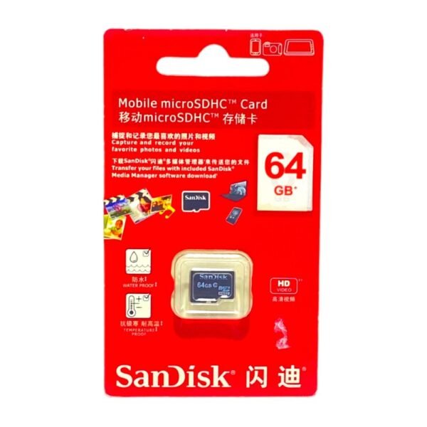 Sandisk Memoria Micro Sd 64 Gb Original Sin Adaptador SD