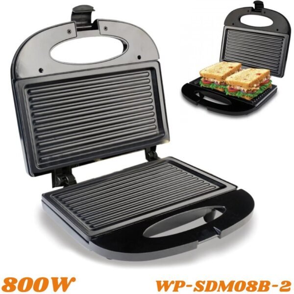 Sandwichera Panini Placa de parrilla Electrica 800W