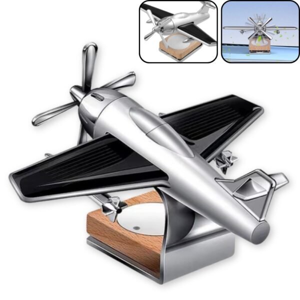 Ambientador Con Panel Solar Para Carro Avioneta