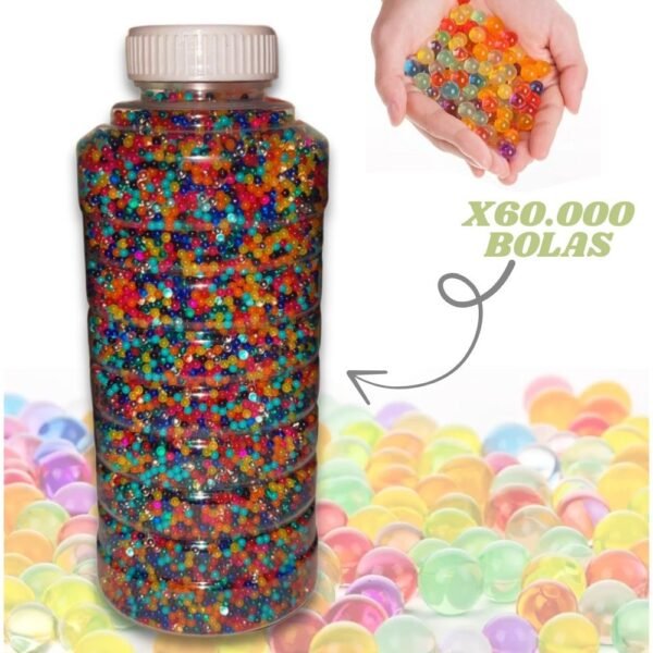 Tarro De Municiones Con 60.000 Bolas Para Pistola De Hidrogel