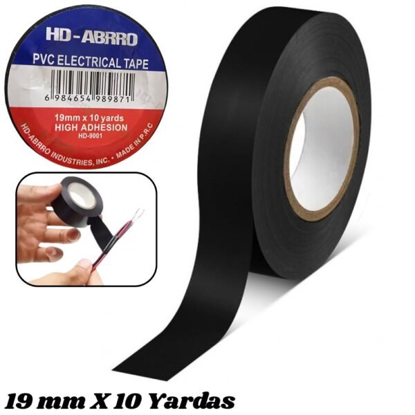 Cinta Aislante Electrica En Pvc 9 Metros Negra