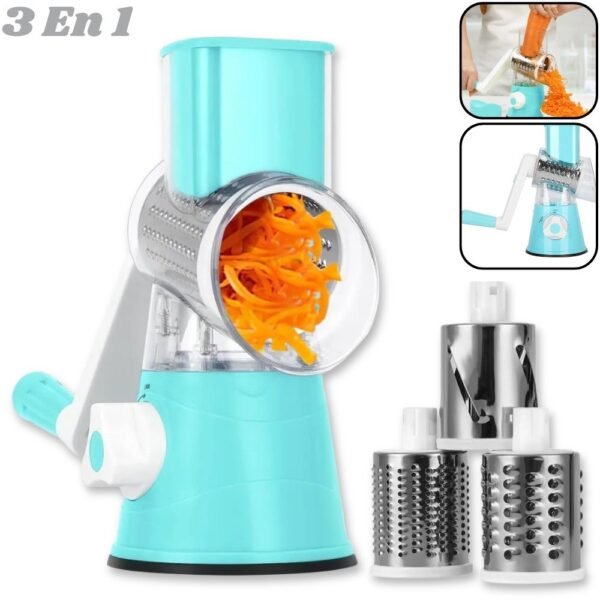 Cortador Rebanador Molino De Verduras Manual Multifuncional