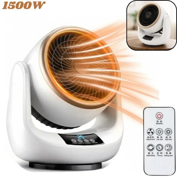 Calentador Ventilador De Aire Caliente Electrico Regulable Portatil 1500w