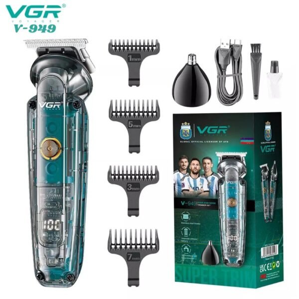 Combo 2 en 1 Maquina Patillera Afeitadora Y Depilador Nasal Inalambrica Vgr V-949