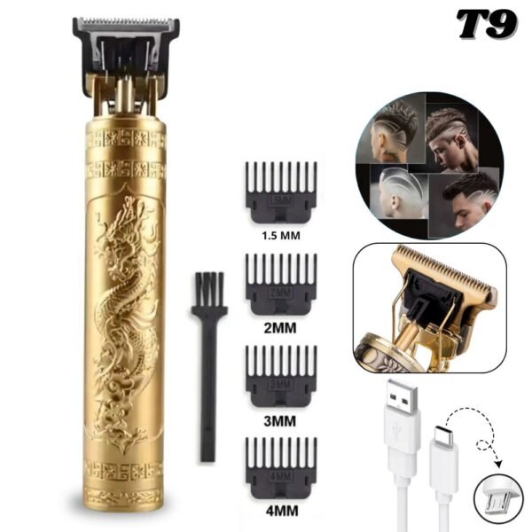 Maquina Patillera Afeitadora Corte De Pelo Inalambrica T9