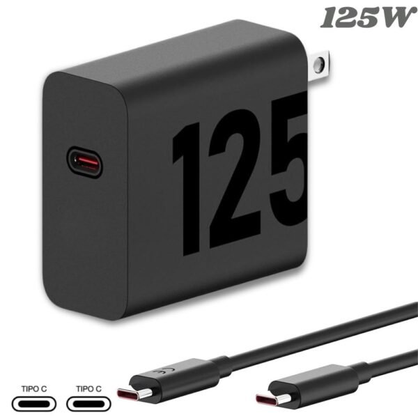Cargador De Pared Tipo C Carga Rapida 125w Motorola Generico