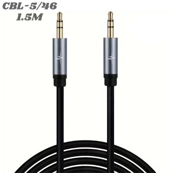 Cable Auxiliar 1 X 1 Estereo Plug 3.5mm 1.5 Metros CBL-5/46