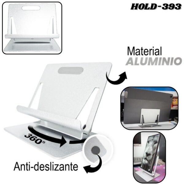 Holder Soporte Base Para Celular Ajustable Rotacion 360 Hold-393